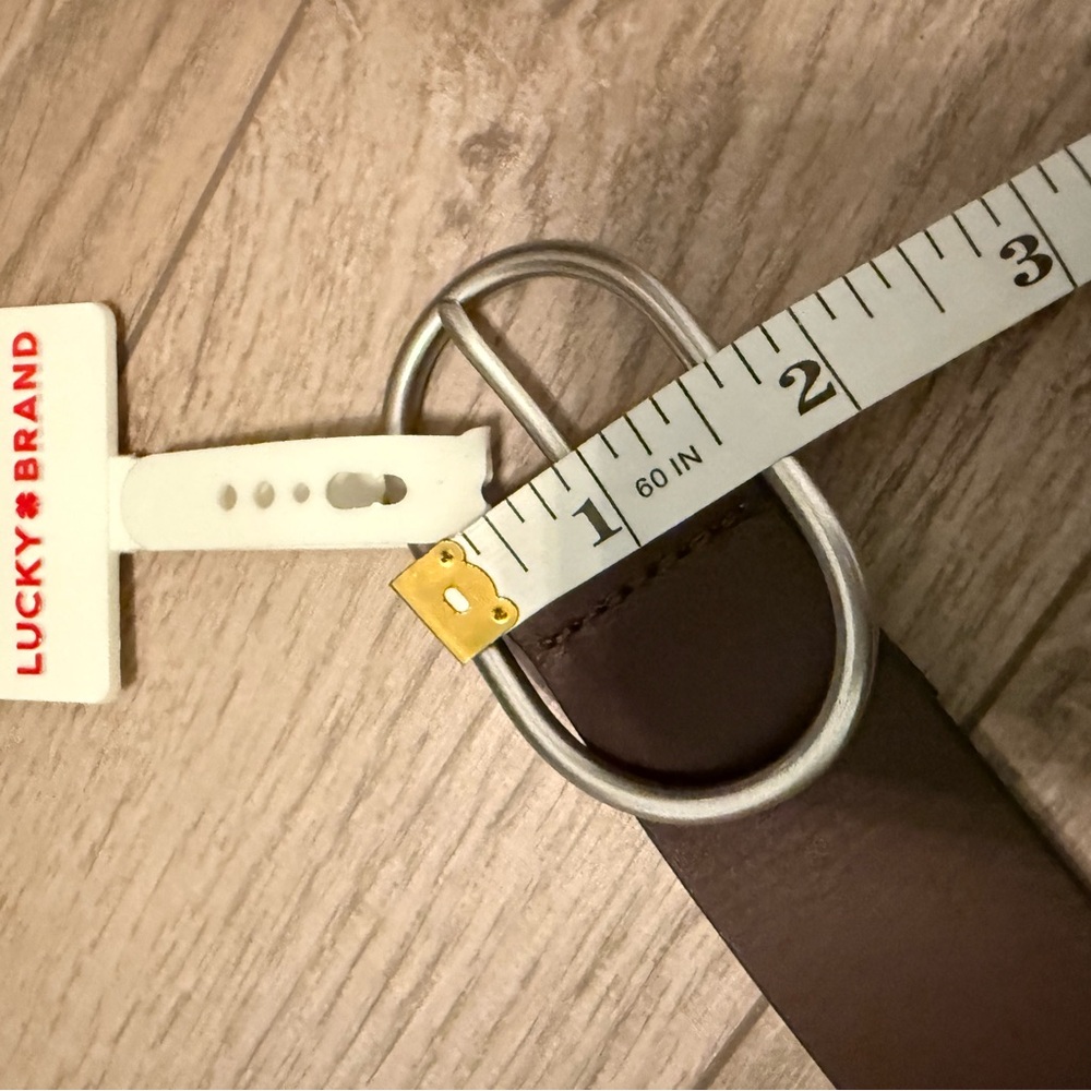 NWT Lucky Brand brown leather stud belt - Picture 2 of 7